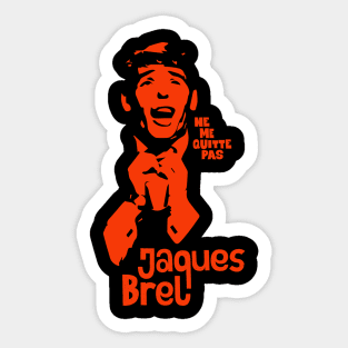 Amsterdam: Tribute Illustration to Jacques Brel's Iconic Song Sticker